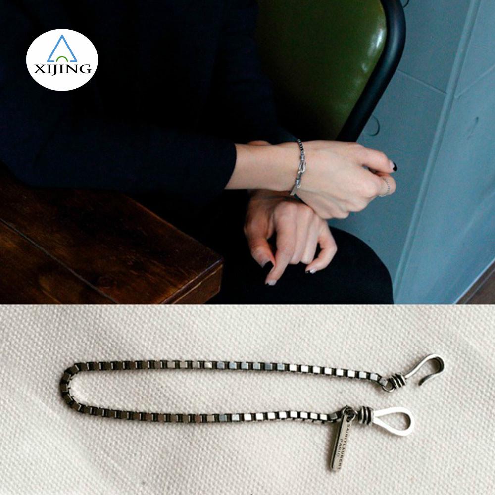 Korean Retro Style English Alphabet Tag Bracelet