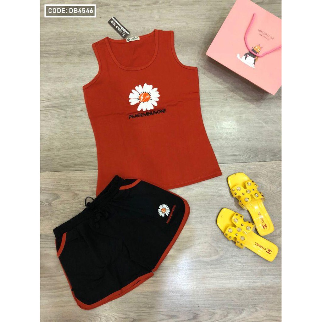 DB51Thun cotton thoáng mát thấm hút mồ hôi.thích hợp mặc nhà đồ tập thể thao đồ di ngủ siêu xinh cho nàng