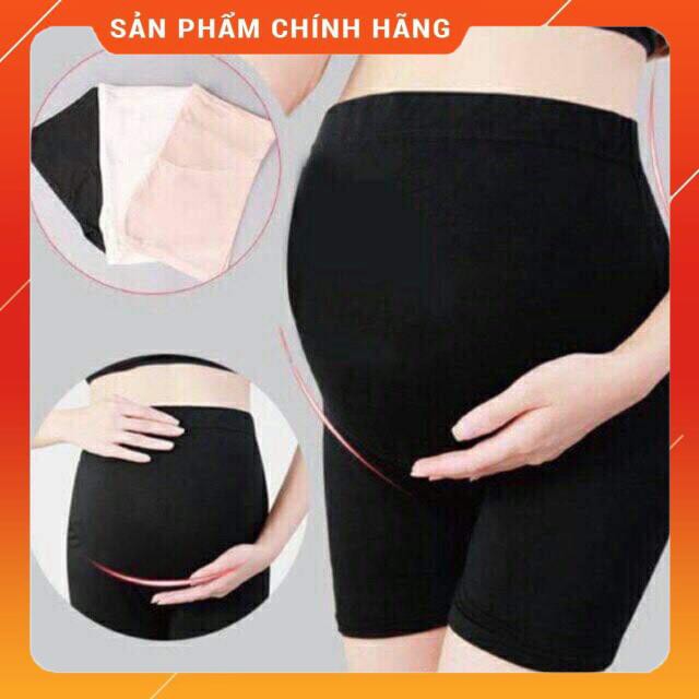 Quần mặc trong váy cho bà bầu💕có chun chỉnh theo thai kỳ❤️2 màu đen da💕free size 40~68kg