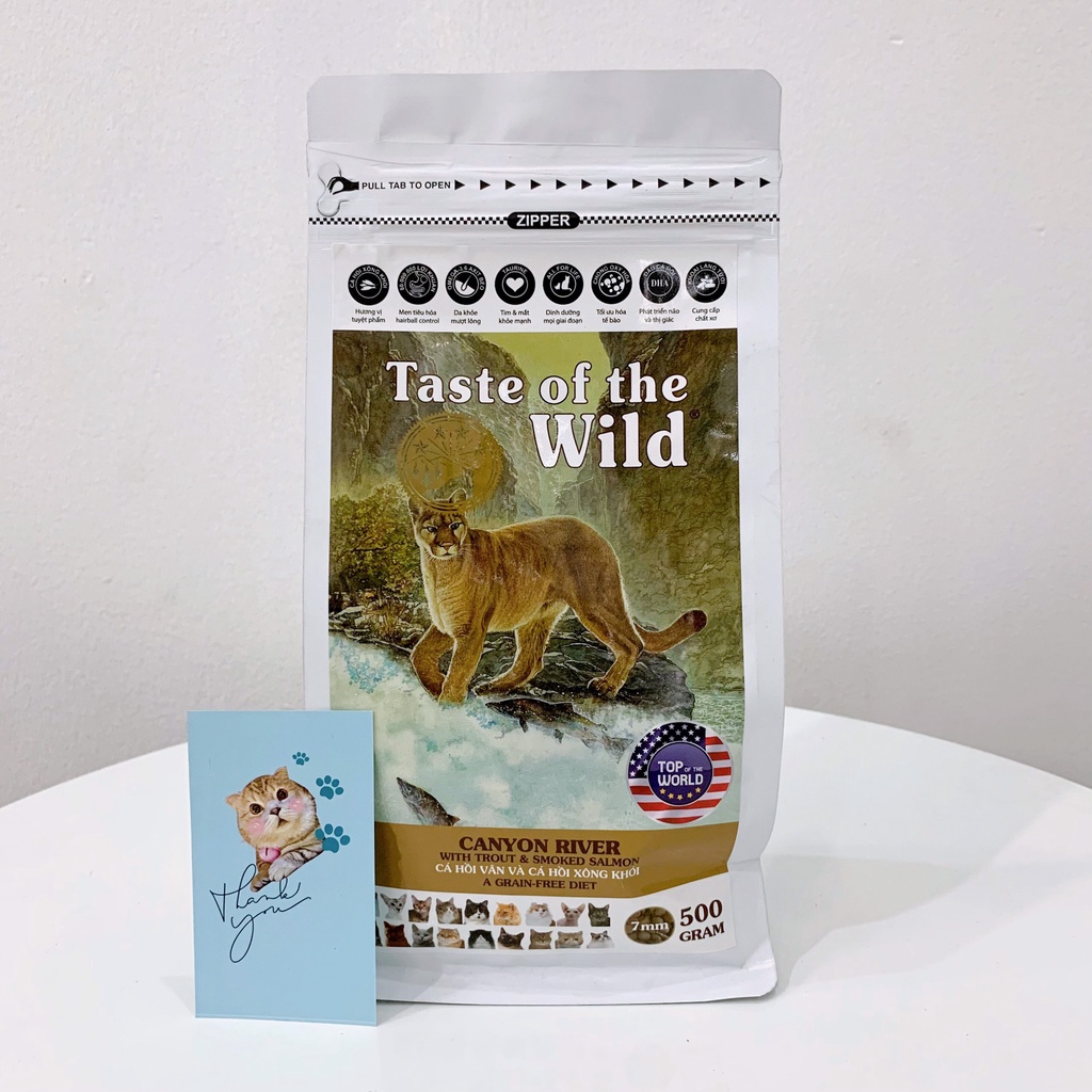 Hạt Cho Mèo - Hạt Cao Cấp Taste Of The Wild Dành Cho Mèo [500G]