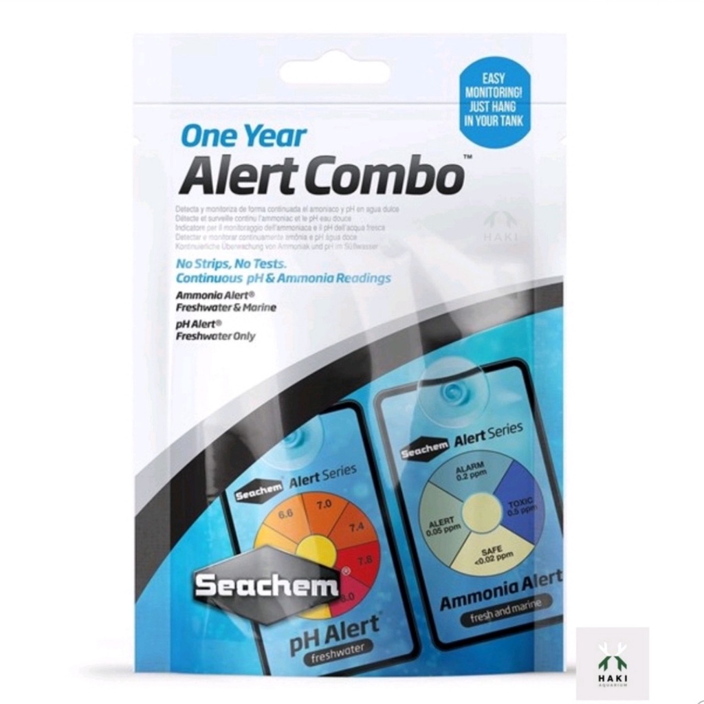 Bộ Theo Dõi Nồng Độ Ammonia & pH Seahem: Alert Combo, One Year Alert Combo, Ammonia Alert, pH Alert