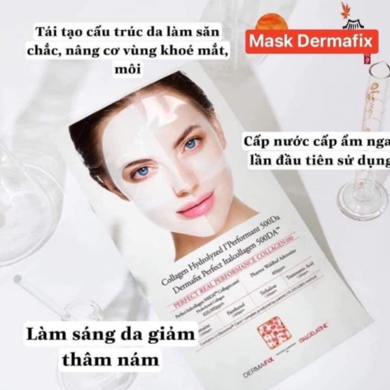 Mặt Nạ Thạch Collagen Tươi Dermafix Mẫu Mới 2021