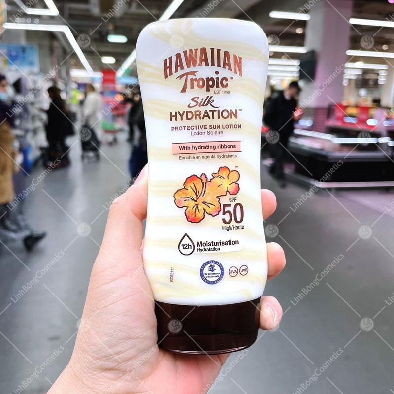 KEM CHỐNG NẮNG HAWAIIAN TROPIC SILK HYDRATION LOTION SPF50 200ML