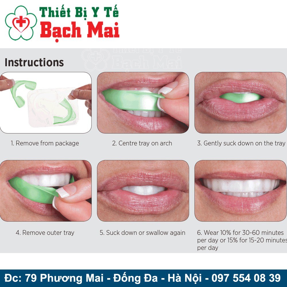 [Tẩy Trắng Siêu Nhanh] Bộ Máng + Thuốc Tẩy Trắng Răng Opalescence Go 15% PF Hàng Mỹ