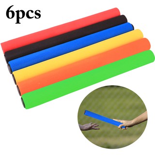 Set 6 gậy tiếp sức chống trượt cho chạy điền kinh