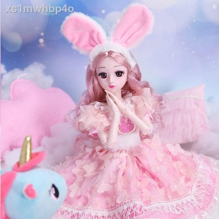 ✙◈▬Bộ đồ chơi búp bê Barbie ngoại cỡ 60cm màu xanh nước ngoài cho bé gái, công chúa, trẻ em, vải quà tặng sinh nhật đơn