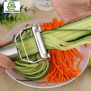 Dao gọt vỏ bào sợi rau củ quả đa năng bằng Inox