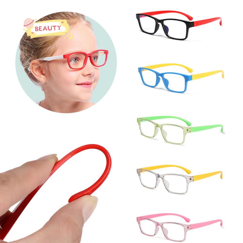 ❈Người Đẹp❈ Mắt Kính Chống Ánh Sáng Xanh Gọng Silicon Mềm Siêu Nhẹ Bảo Vệ Mắt Cho Bé