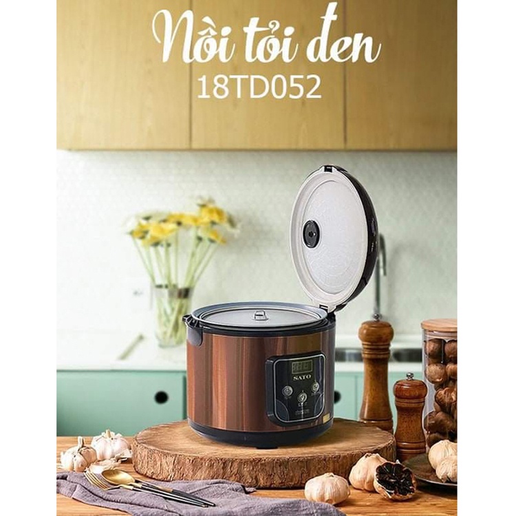 Máy làm tỏi đen, nồi nấu tỏi đen SATO 18TD052 - 90W, dung tích 4.5 Lít - Tỷ lệ thành công đạt 99%