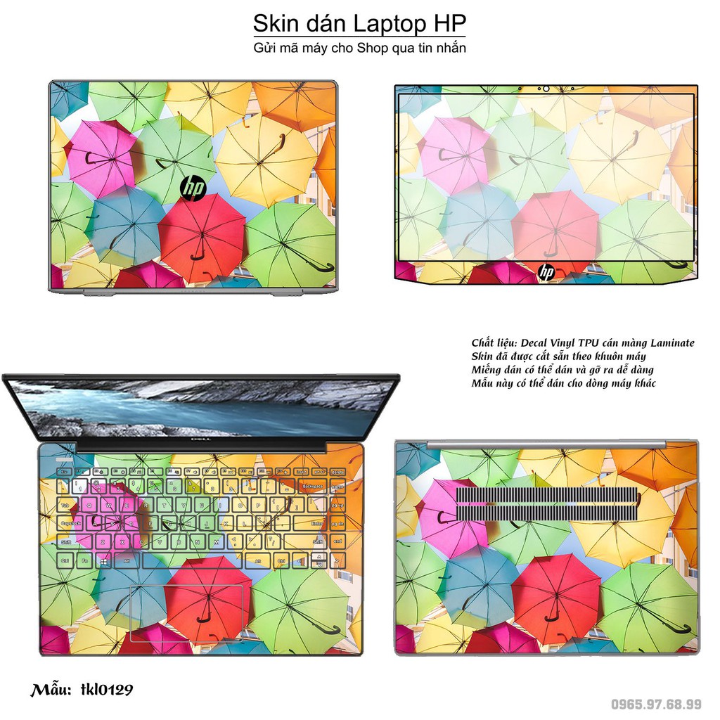 Skin dán Laptop HP in hình thiết kế _nhiều mẫu 3 (inbox mã máy cho Shop)