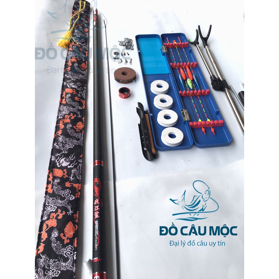 Cần Xích Long 6H - Bộ cần câu đơn - đài đầy đủ phụ kiện