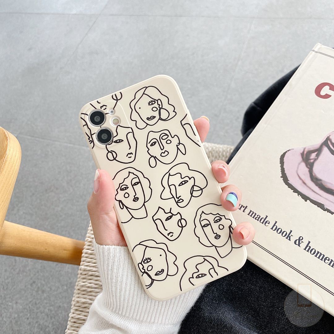 Ốp lưng silicon dẻo họa tiết hình học iPhone 11 12 Pro Max iPhone 6 6s 7 8 Plus 12 Mini X XR XS MAX SE | BigBuy360 - bigbuy360.vn