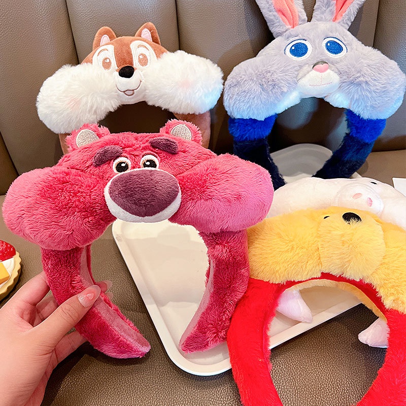 Băng Đô Cài Tóc Phong Cách Hoạt Hình Toy Story / Dâu / Gấu Ôm / Heo /