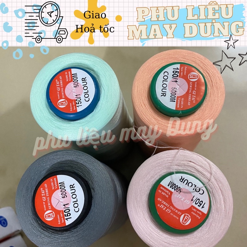 Chỉ tơ vắt sổ ống 5000m