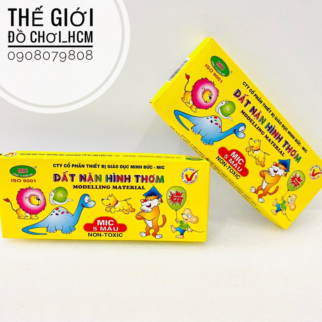 [TRỢ GIÁ-RẺ] Đồ chơi đất nặn hình 5 màu, có mùi thơm dành cho bé thích nặn đất sét, học mĩ thuật