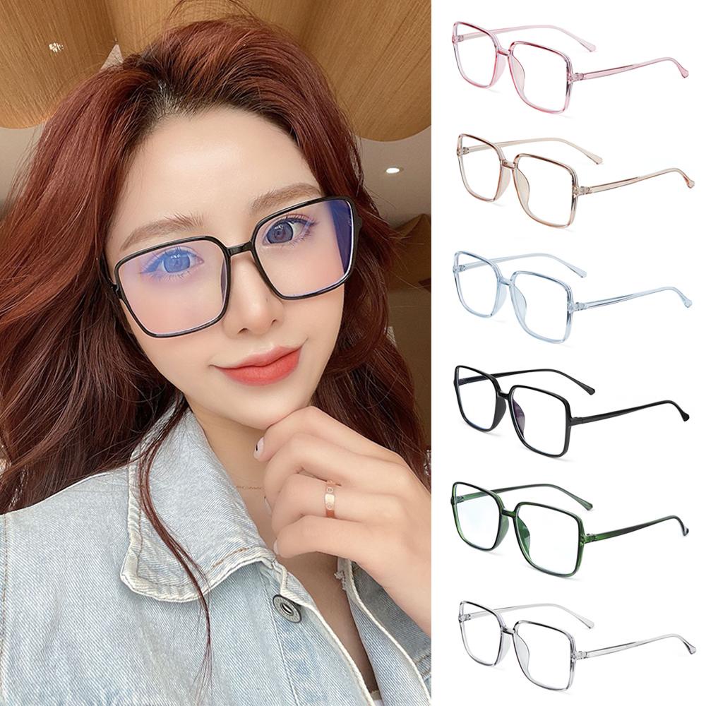Mắt Kính Gọng Vuông Siêu Nhẹ Chống Ánh Sáng Xanh Phong Cách Vintage Dành Cho Máy Tính