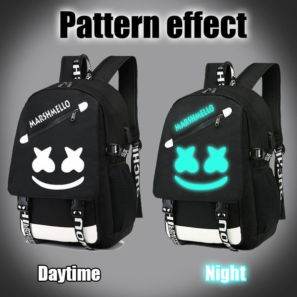 Ba Lô DJ Họa Tiết Marshmello Điện Tử Thế Hệ