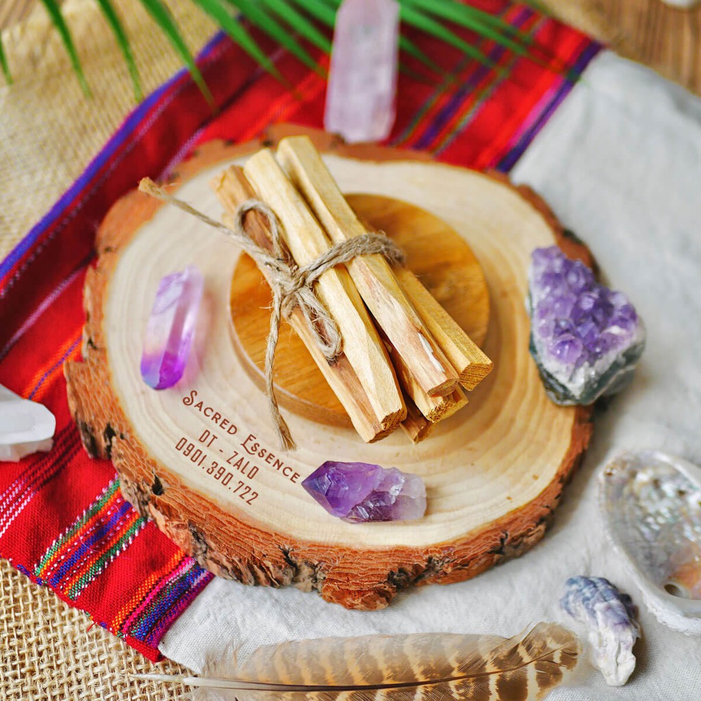 *ECUADOR* Palo Santo Gift Set - 5 thanh gỗ Trắc xanh nhập khẩu từ Ecuador chất lượng tốt nhất | Sacred Essence