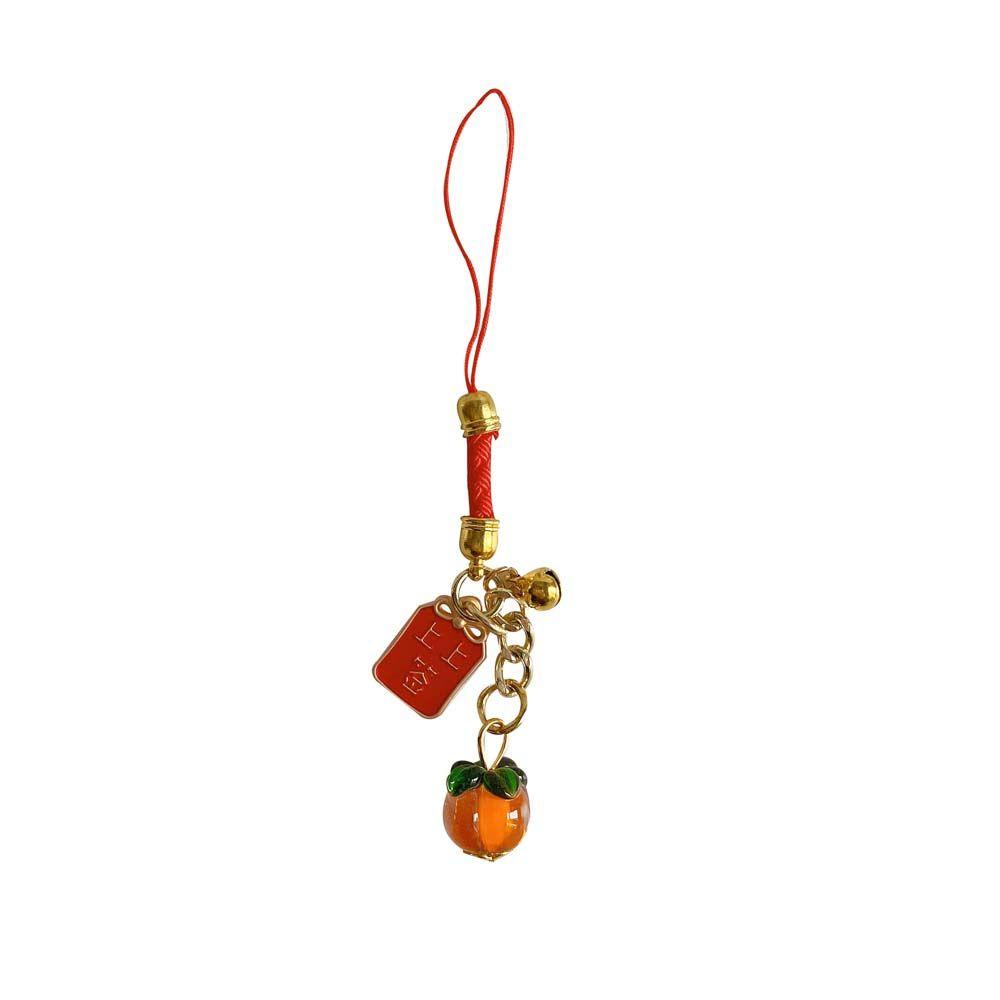 Dây Treo Điện Thoại Di Động Mặt Omamori May Mắn Chống Thất Lạc Mặt Dây Chuyền AUGUSTINE Persimmon Quà Tặng Tài Lộc May Mắn Cho Nữ