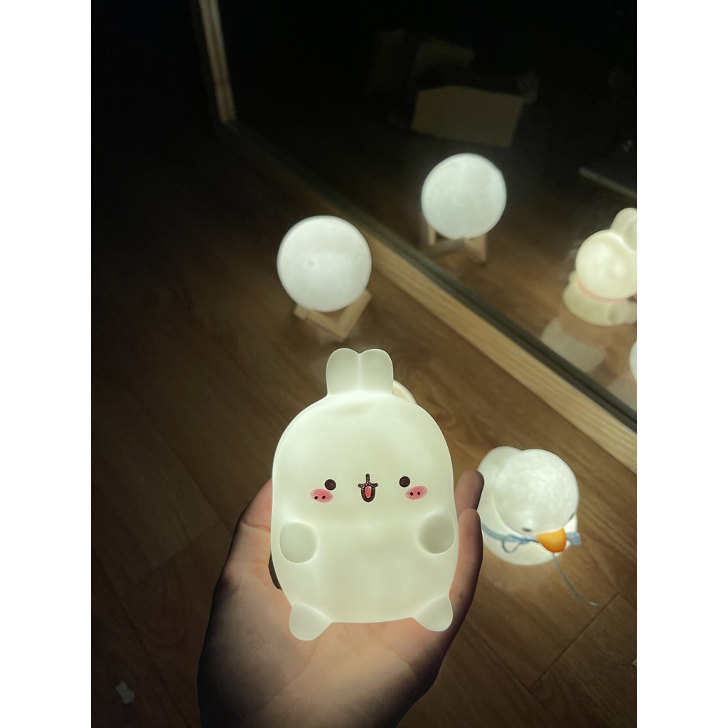 #37 [ẢNH THẬT] ĐÈN NGỦ ĐỂ BÀN THỎ CON (KÈM PIN)