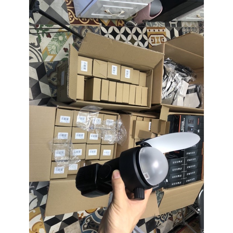 Combo Tản Sáng Godox AK-R11 Dome Diffuser + Đế Nam Châm S-R1