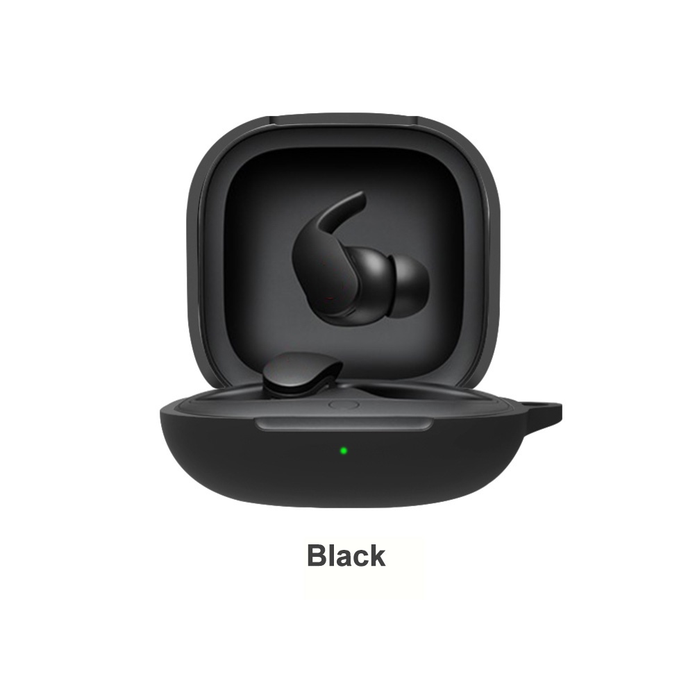 Vỏ bảo vệ hộp sạc tai nghe Bluetooth không dây Beats Fit Pro bằng cao su có móc