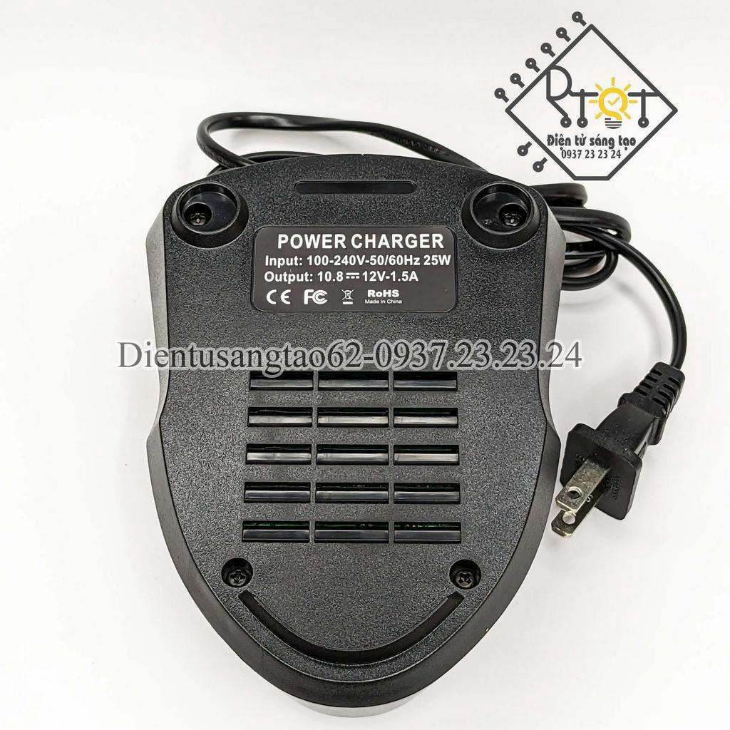 Sạc pin Bosch 10.8V - 12v 1.5a Li-ion mới 100%, sử dụng điện AC 220V