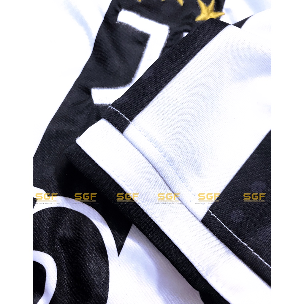 Quần Áo Bóng Đá JUVE trắng sọc đen sân nhà 2021