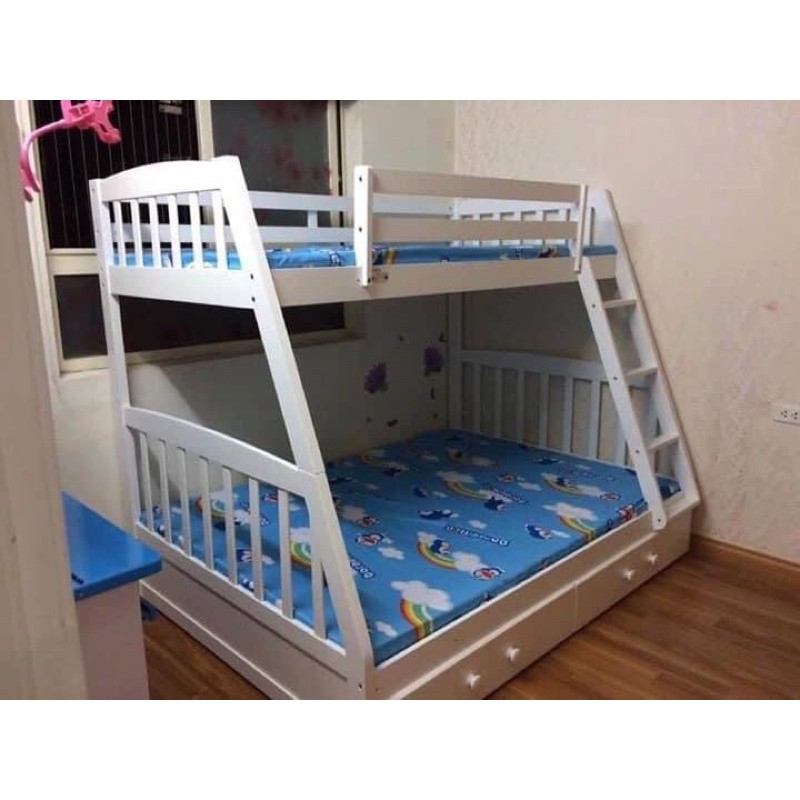 [XẢ HÀNG] Giường 2 Tầng Mango- Trắng | BigBuy360 - bigbuy360.vn
