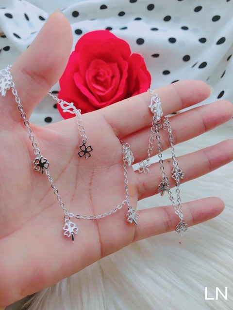 LẮC TAY VÀ CHÂN CỎ BỐN LÁ CHUẨN BẠC TA