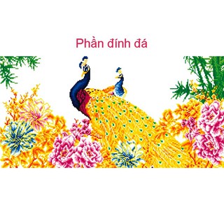 Tranh đính đá Cha mẹ 90x45cm VS058