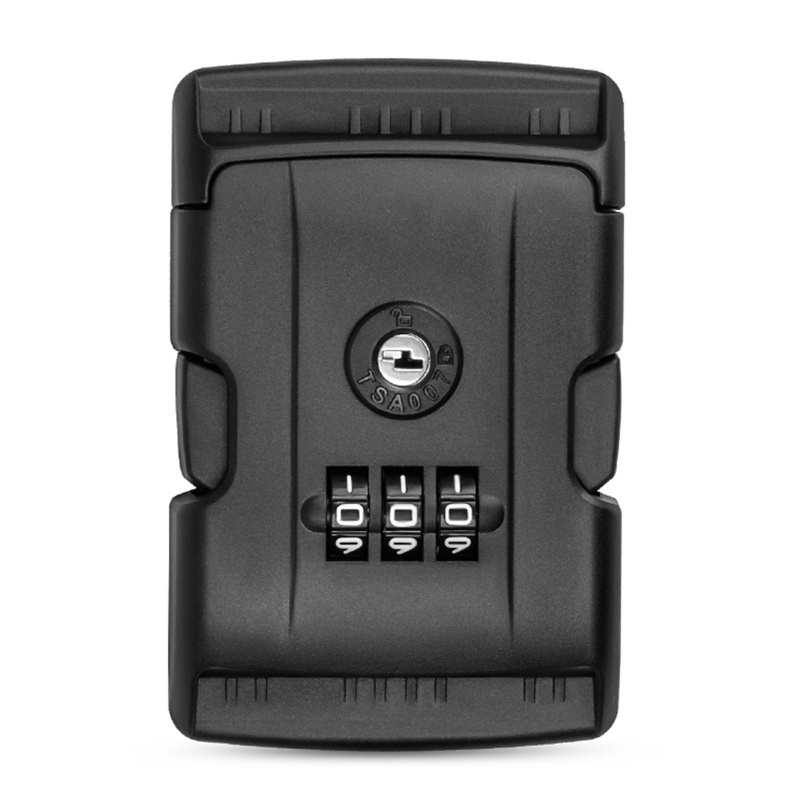 QQ Ổ Khóa Mật Khẩu Bằng Nhựa Màu Đen Chống Trộm An Toàn Tiện Dụng Mang Theo Du Lịch