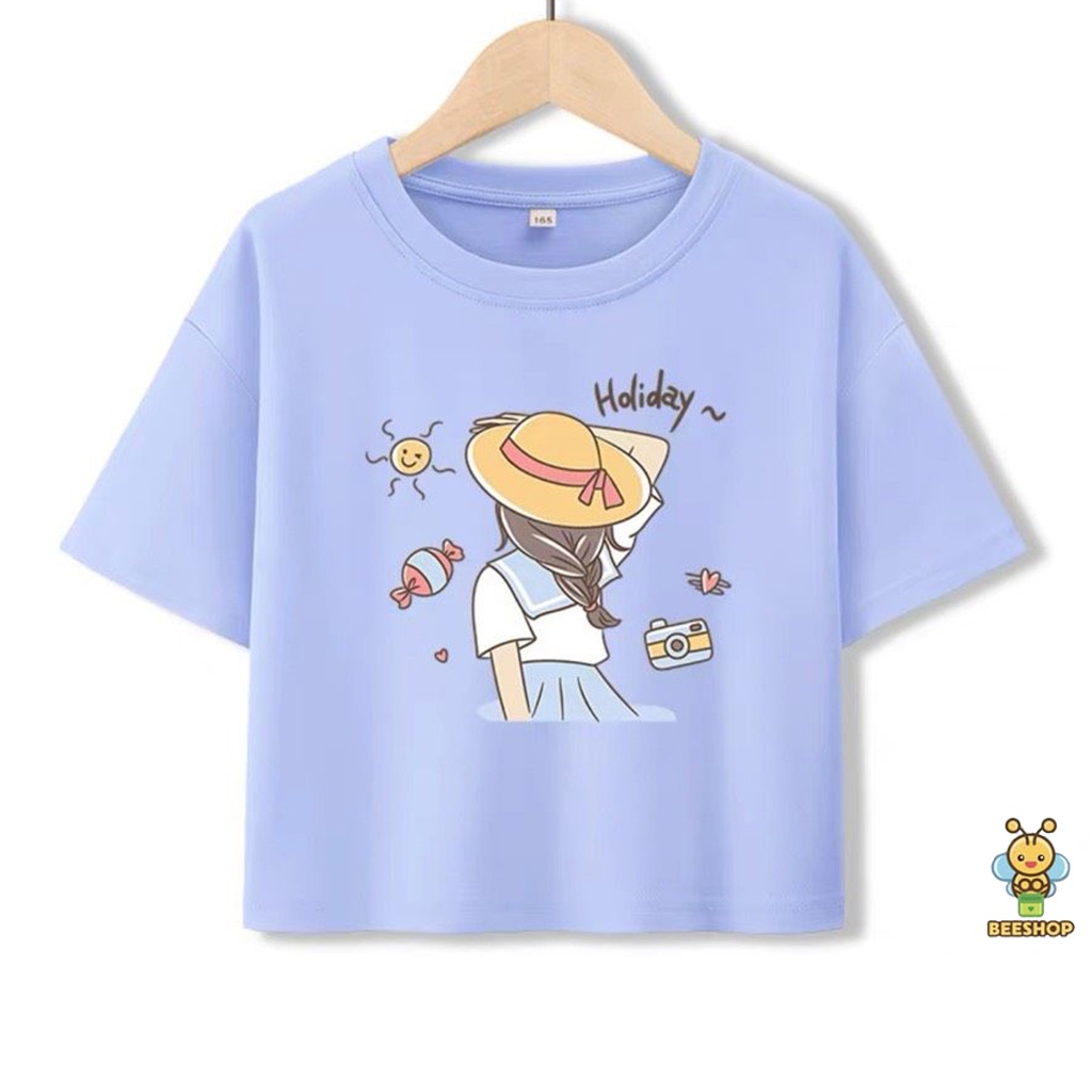 Áo croptop cho bé gái size đại Thời trang trẻ em BEESHOP H23107