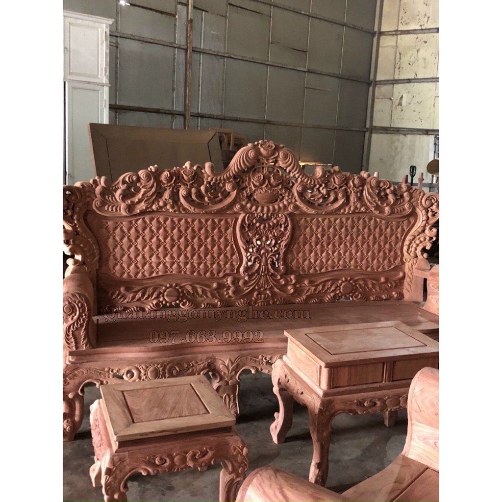 Bộ bàn ghế gỗ hoàng gia đẹp giá rẻ BG03