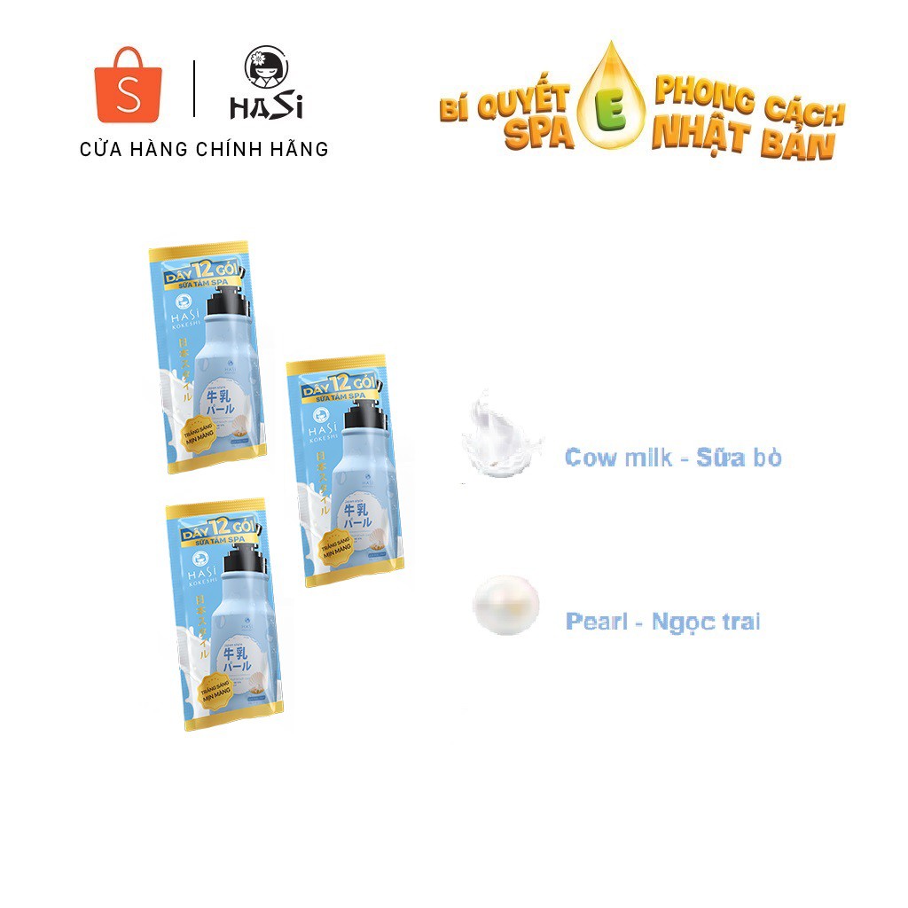 (QUÀ TẶNG) DÂY SỮA TẮM HASI NỮ - 12 GÓI