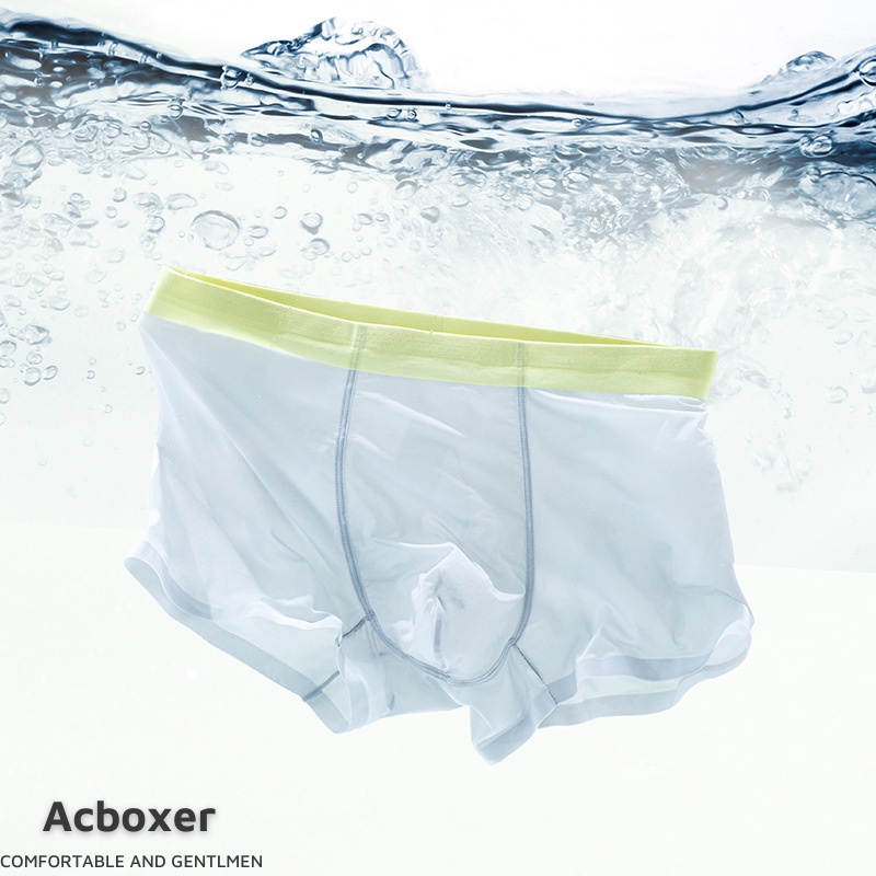 Quần lót nam sịp đùi boxer vải lụa băng 120S mềm mại kháng khuẩn ACX08