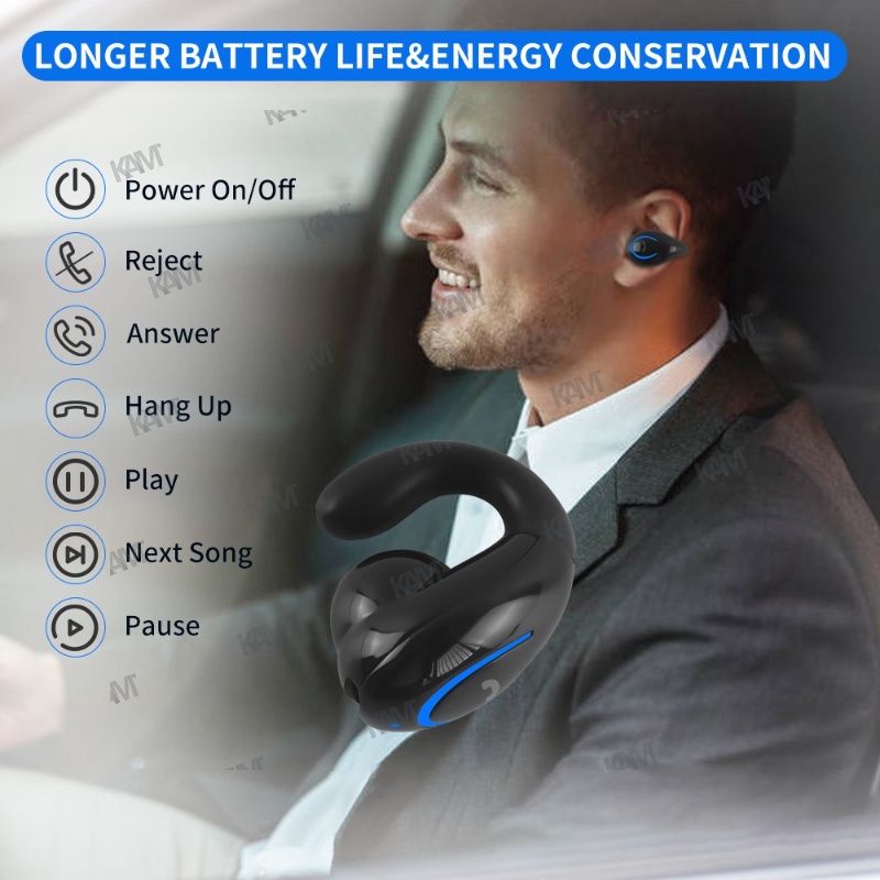 Tai Nghe Bluetooth Không Dây Kam Yx08 TWS V5.1 Chống Ồn Thiết Kế Kẹp Tiện Dụng