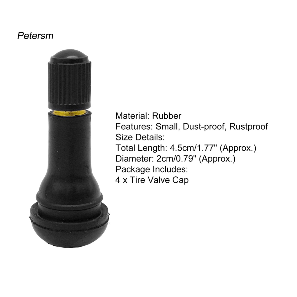 Bộ 4 Vỏ Bọc Van TR413 Bằng Nhựa PP Độ Bền Cao