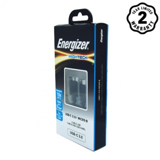 Cáp sạc Type-C Energizer USB-C ra Micro-B 3.0 dài 1m - C11C3MCGBK4 cho Android (Đen)