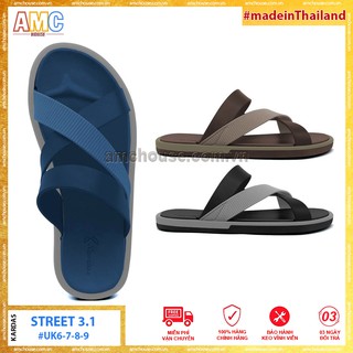 Dép nam Thái Lan quai chéo cao su siêu dẻo KARDAS - Street 3.1