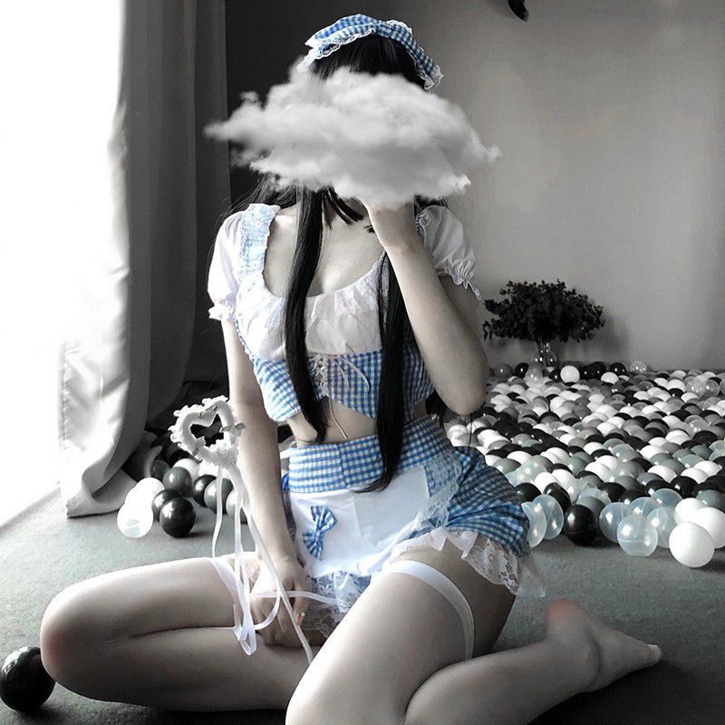 Cosplay nàng hầu gái sexy - bộ đồ ngủ hóa trang cô gái chăn cừu gợi cảm