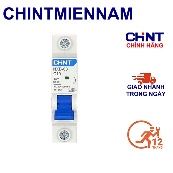 Cầu Dao Aptomat An Toàn MCB NXB-63 1P 1A-63A 1 Pha 6Ka Hãng CHINT