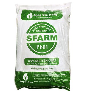 Phân trùn quế SFARM cải tạo đất trồng bao 10kg