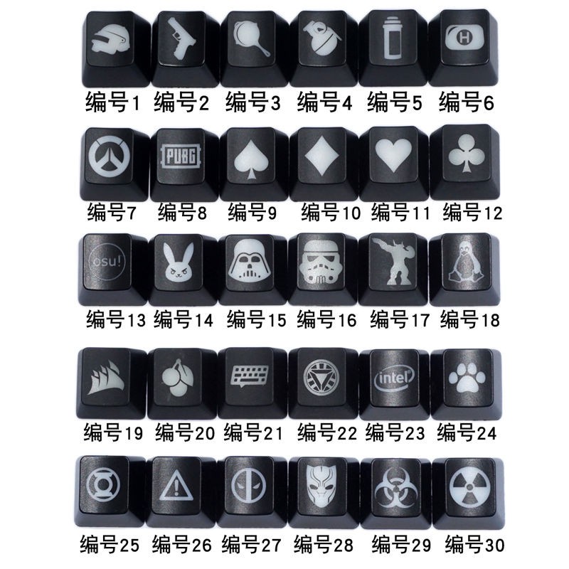 IKBC keycap mờ ESC / R4 thay thế phím cá tính game Nắp bàn cơ trục chéo MX cho