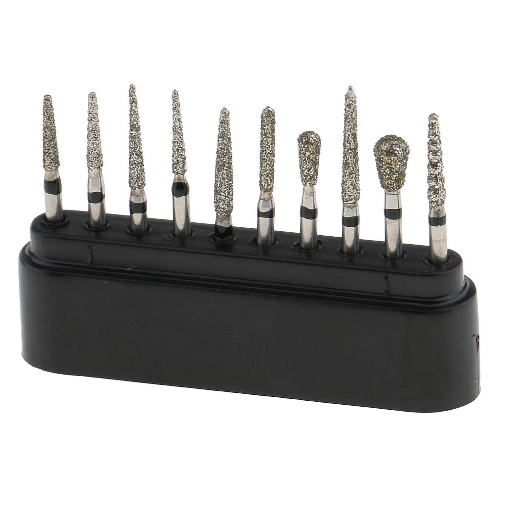 Set 10 đầu mài đánh bóng răng chuyên nghiệp tốc độ cao FG 1.6mm