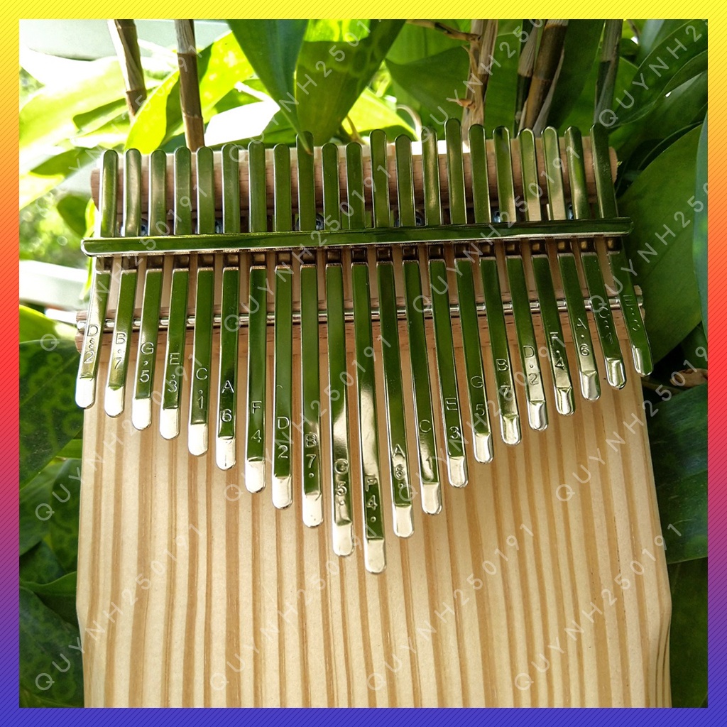 Đàn Kalimba 21 phím American Pine gỗ nguyên khối giá tốt - kèm phụ kiện âm vang hay không tịt nốt