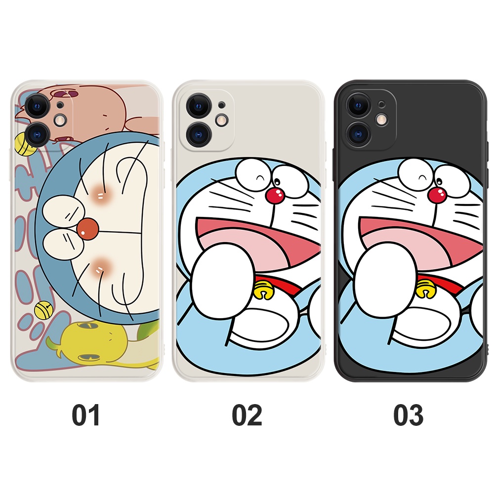 Ốp điện thoại in hình Doraemon dễ thương thích hợp cho iPhone 11 Pro Max 7 8 6 6s Plus X XS XR Max H046