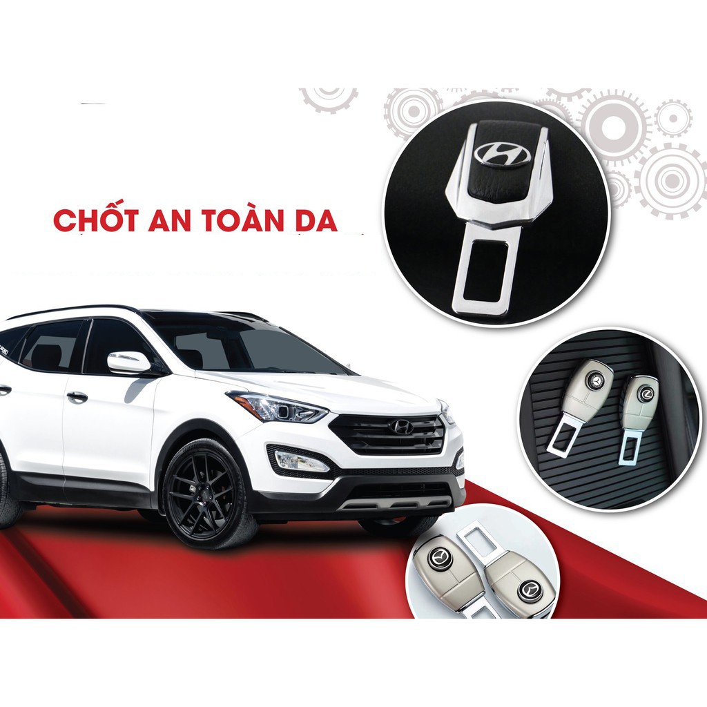 Bộ 2 cài chốt dây dan toàn có logo hãng xe - giá 2 cái