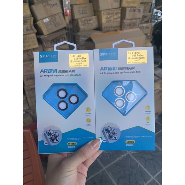 Bộ Dán Bảo Vệ Từng Mắt Camera Iphone 14 Pro Max,14 Max,14,14 Pro,13 Pro Max,13 Pro, 12 Pro Max Hãng KUZOOM Siêu Đẹp