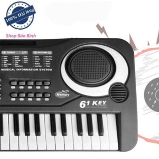 Đàn Piano Electronic Keyboard 61 Phím Kèm Mic Cho Bé